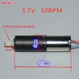 DC 3V 3.7V 47rpm-1200rpm Mini 6mm Planetary Gearbox Gear Reducer Motor Reduction Micro Coreless Motor DIY Robot