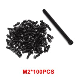 INJORA M2 M2.5 M3 Steel Scale Beadlock Ring Screws 1.9 2.2 Wheel Rims for 1/10 RC Crawler Car TRX4 Axial SCX10 AXI03007 VS4-10