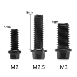 INJORA M2 M2.5 M3 Steel Scale Beadlock Ring Screws 1.9 2.2 Wheel Rims for 1/10 RC Crawler Car TRX4 Axial SCX10 AXI03007 VS4-10