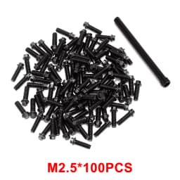 INJORA M2 M2.5 M3 Steel Scale Beadlock Ring Screws 1.9 2.2 Wheel Rims for 1/10 RC Crawler Car TRX4 Axial SCX10 AXI03007 VS4-10