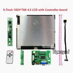 Original 9.7 "inch 1024X768 HD screen 4:3 LCD Controller LP097X02 LTN097XL01 monitor driver board HD VGA 2AV for Raspberry Pi