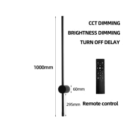 LUCKYLED Modern Led Wall Light AC85-290V Long Wall Lamp Sconce 100cm 120cm Interior Wall Light Bedside Bedroom Light Black White