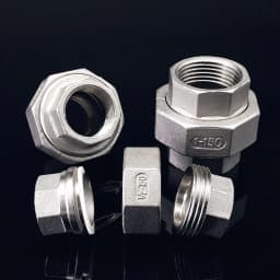 1PCS 304 Stainless Steel Union Joint Coupling 1/4" 3/8" 1/2" 3/4" 1" 1-1/4" 1-1/2" 2" BSP Female Male Thread Cast Pipe Fitting