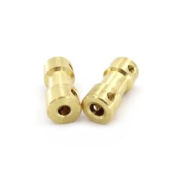 1PC 2mm 2.3mm 3mm 3.175mm 4mm 5mm 6mm Motor Shaft Coupling Copper Joint Coupler Connector for RC Boat Marine Car Robot