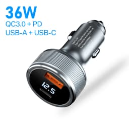 54W Quick Charge 3.0 USB Car Charger Adapter For iPhone 13 X Xiaomi SCP Type C PD Fast Charging USB C Charger Car Phone Charger