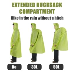 Naturehike Rain Jacket Waterproof 3 in 1 Multifunction Raincoat 210T 20D Canopy Rainwear Camping Mat Windbreaker Bike Poncho
