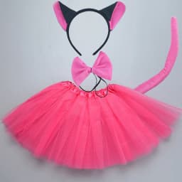 Animals Children Headband Tutu Skirt Tail Bow Kids Girl Party Props Elephant Tiger Fox Halloween Costume Cosplay