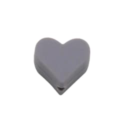Cute-Idea 10PCs Heart Teether Pacifier Pendants Accessories Chain BPA Free Chewable Teething Soft Baby Product Food Grade