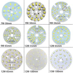 LED SMD Chip 3W 5W 7W 9W 12W 15W 18W 24W 30W 36W Brightness Light Board For LED Bulb Light Downlight Ceiling PCB With LED