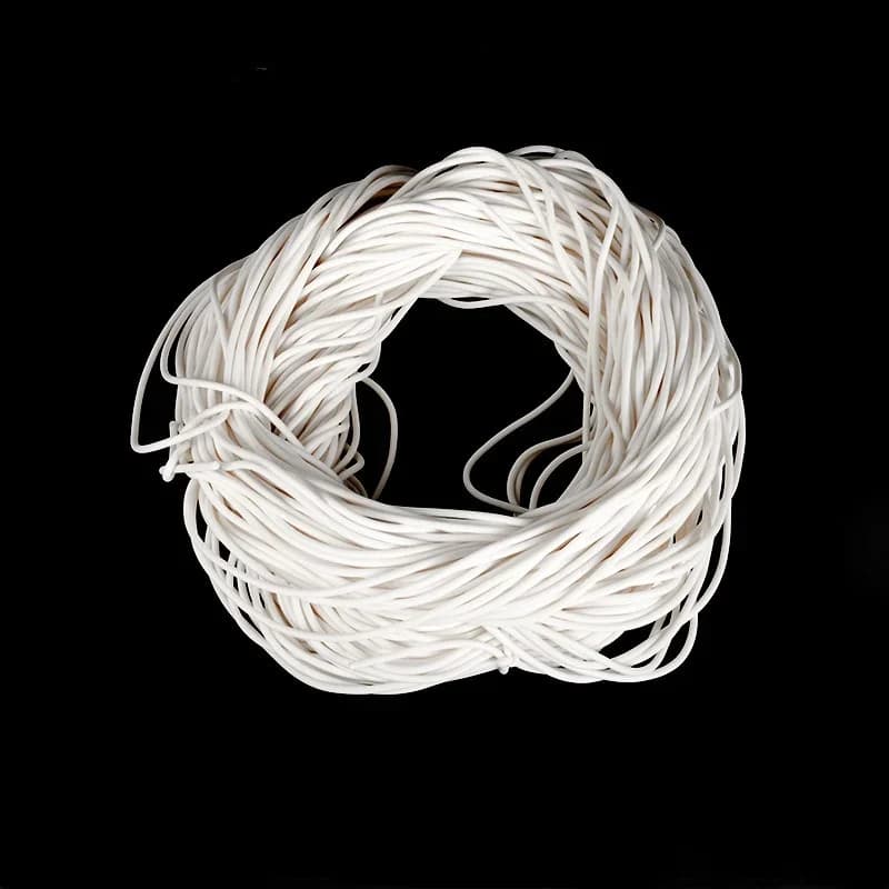 5M Round Dia1 1.5 2 3 4 mm Oring Line Cord Foaming Rubber Molding Damper Waterproof Foamed Silicone Rubber Seal Strip
