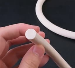 5M Round Dia1 1.5 2 3 4 mm Oring Line Cord Foaming Rubber Molding Damper Waterproof Foamed Silicone Rubber Seal Strip