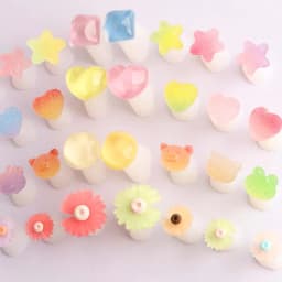 8Pcs Candy Silicone Toe Separator Foot Finger Divider Form Manicure Pedicure Care Nail Art Tool Daisy Flower Holder Accessory