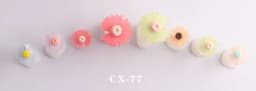 8Pcs Candy Silicone Toe Separator Foot Finger Divider Form Manicure Pedicure Care Nail Art Tool Daisy Flower Holder Accessory