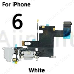AiinAnt USB Charging Port Charger Dock Connector Charging Flex Cable For iPhone 6 6s Plus 5S SE 2020 2022 Phone Repair Parts