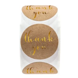 50-500pcs thank you for your order sticker white labels sticker Heart Thanks for Shopping Small Shop Local Handmade sticker