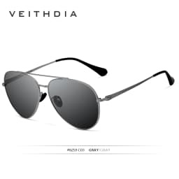 VEITHDIA Brand Sunglasses Classic Fashion Men Women Polarized Mirror UV400 Lens Outdoor Eyewear Accessories For Male/Female 8259
