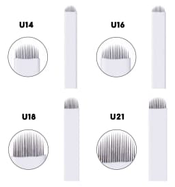 50pcs Microblading Tebori Blades Needles Tattoo needles Permanent Makeup Needle 7/9/11/12/14/18/21 Manual Eyebrow Blades