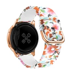 Silicone Original 20mm band Strap For Samsung Galaxy Watch Active 2 40/44mm / 3 41mm smartwatch wristband For Huawei GT 2 42mm