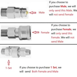 Head quick connector steel plug socket 1/4 3/8 1/2 3/4 1 inch enclosed hydraulic quick connect connector set