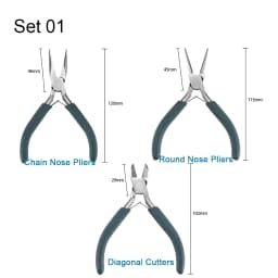12 Styles High Quality Chrome Vanadium Stainless Steel End Cutting Wire Pliers Hand Tools DIY Jewelry Findings Making Pliers Set