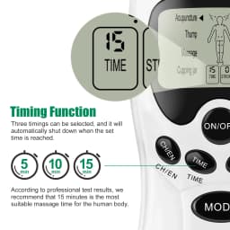 8 Modes EMS Tens Unit Muscle Electrostimulator Microcurrents Low Frequency Body Massager Electronic Acupuncture Pain Relief Tool