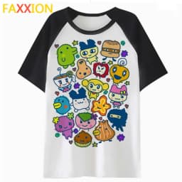 Tamagotchi Tama Friends t shirt tshirt tops graphic female kawaii cartoon harajuku t-shirt tee femme clothing women K4779
