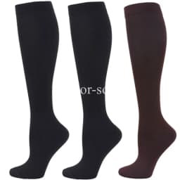 3Pairs Compression Socks Knee High Varicose Veins Stockings Men Women Sport Socks Anti Fatigue Pain Relief Compression Stockings