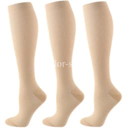 3Pairs Compression Socks Knee High Varicose Veins Stockings Men Women Sport Socks Anti Fatigue Pain Relief Compression Stockings