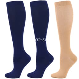 3Pairs Compression Socks Knee High Varicose Veins Stockings Men Women Sport Socks Anti Fatigue Pain Relief Compression Stockings
