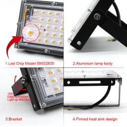 Flood light LED Spotlight For Outdoor House 50W 100W 150W AC 220V Foco LED Ceiling Spot Light Exterior Dowm Street Lighting