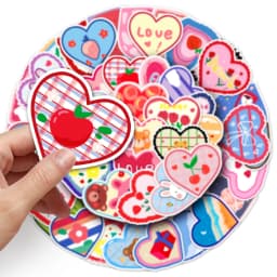 10/30/50pcs Love Cartoon Cute Graffiti Sticker Creative Laptop Phone Diy Helmet Bicycle Car Waterproof Decorative Stickers