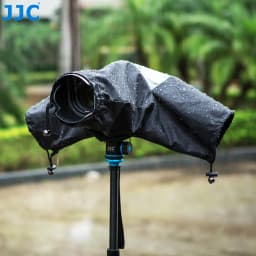 JJC Portable Camera Rain Cover Rain Shade Waterproof Raincoat Raincover DSLR Camera Accessories for Canon Nikon Sony Olympus