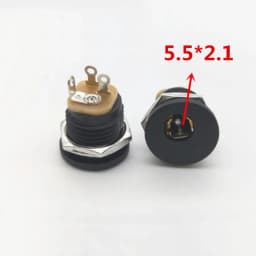10Pcs 9V 12V DIY Guitar Effects Pedal Power DC Connectors Socket Plug Jack 2.1mm DC-022 Female Socket Jack Connector Instrument