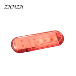 LED USB Night Light Portable U Disk Lamp 3LEDs 1.5W Reading Lamps Colorful Mini Book Lights DC5V Power Bank Powered Camping Bulb