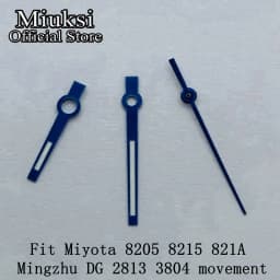 Miuksi silver rose gold blue watch hands green luminous hands fit NH35 NH36 3135 ETA2824 2836 Miyota8215 DG2813 3804 movement
