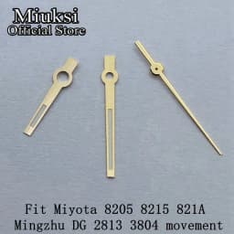 Miuksi silver rose gold blue watch hands green luminous hands fit NH35 NH36 3135 ETA2824 2836 Miyota8215 DG2813 3804 movement