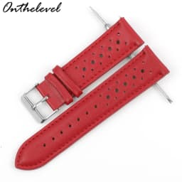 Onthelevel Leather Watch Strap 18mm 20mm 22mm 24mm Gray Color Watch Band Quick Release Watch Bands Replacement