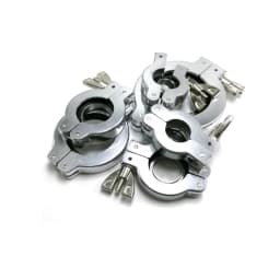 KF10 KF16 KF25 KF40 KF50 , Rubber Gasket Bracket Aluminium Alloy Vacuum Tube Clamp , Vacuum Bellows Clamps