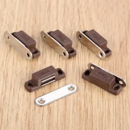 5Pcs Mini Magnetic Door Catches Kitchen Cupboard Wardrobe Cabinet Latch Catch White Brown Cabinet Hardware 27x10mm/1.06"x 0.39"