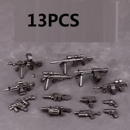 MOC Weaponry Rifle Pistol Equipment Set Guns Military Weapons Compatible Figures Building Block Brick Mini Children Toys Hobbies