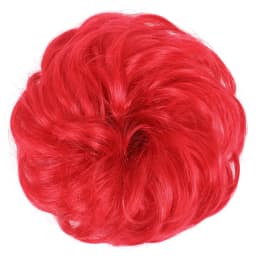 Azqueen Synthetic Messy Bun Chignon Donut Gary Brown Color Hair Bun Pad Elastic Hair Rope Rubber Band Hair Extensions