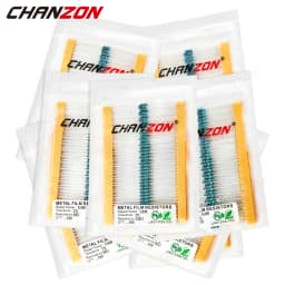121 Values 100pcs 1/4W 1% 1ohm - 4.7M Metal Film Resistors 1/4 Watt High Precision MF Fixed 47 100 220 330 1K 4.7K 10K ohm 10ohm