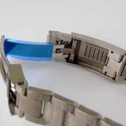 Silver Black 20mm Width Stainless Steel Watch Strap Bracelet Two Tone Gold/Rose Gold Glide Lock Clasp for Dive Men Watch