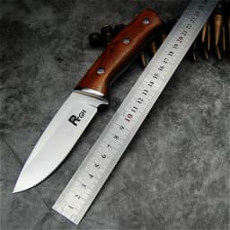 Japanese mirror-polished high-gloss 9CR18Mov knife - a practical outdoor self-defense blade for camping