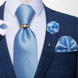 8cm Men Tie White Solid Necktie Men's Formal Wedding Party Ties Cufflinks Hanky Flower Brooch Set Men Gift Corbatas DiBanGu