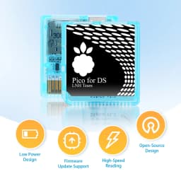 Completely Transparent Injection Molded Case DSpico Game Reader with RP2040 MCU For NDS NDSL DSi 3DS Console