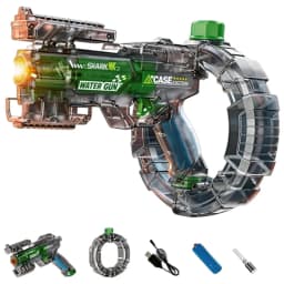 Children Energy Gathering Ring Electric Water Gun Led Emitting Automatic Continuous Water Squirt Gun Summer Outdoor Toy for Kids