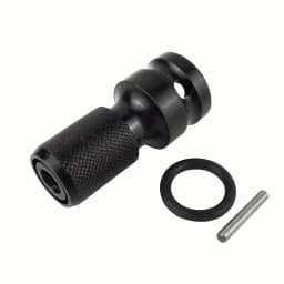 1/2 Square to 1/4 Hexagon Ratchet Sleeve Impact Wrench Sleeve Set Adapter Wrench Drive Converter Quick Release Tool