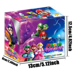New 36pcs Mario Bros Game Cards Super Mario Trading Card Collection Action Figure English Booster Pack Battle Toy Gift