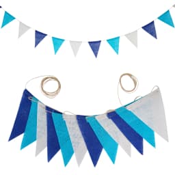 12 Flags/13 Flags Pennant flags Hessian Wedding Party Decor Bunting Vintage Photo Prop Banners Home Baby Shower Carnival Garland